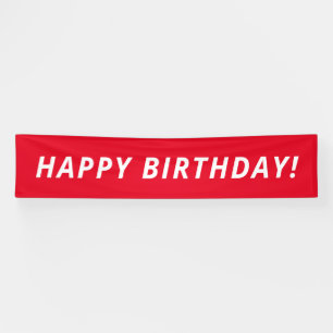 Designer Inspiriert Red Birthday Banner