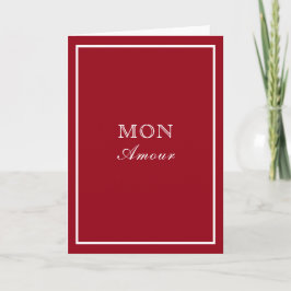 Designer Inspirred Mon Amour Karte