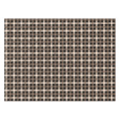 Designer kariert / tartan Muster braun und schwarz Tischdecke (Vorderseite (Horizontal))