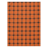 Designer karierte Muster orange und schwarz Tischdecke (Vorderseite)