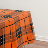 Designer karierte Muster orange und schwarz Tischdecke (Beispiel)