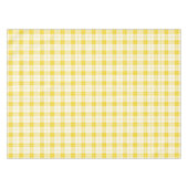 Designer kariertes Muster Zitronengelb und weiß Tischdecke (Vorderseite (Horizontal))
