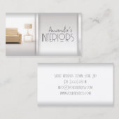 Designer-Karte für einfache grau Linien Visitenkarte (Vorne/Hinten)