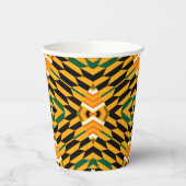 Designer Kente Print Paper Cups Pappbecher (Links)
