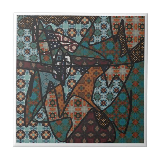 Designer-Keramik Fliese (Vorderseite)