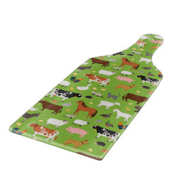 Designer Kitchen - Glass Cutting Board - Bauernhof Schneidebrett