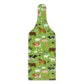 Designer Kitchen - Glass Cutting Board - Bauernhof Schneidebrett (Vorderseite)