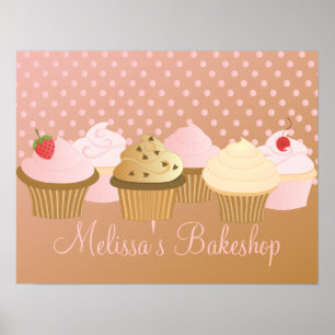 Designer-kleine Kuchen Poster