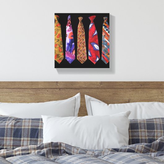 Designer-Krawatte-Auflistung auf Leinwand (Insitu (Schlafzimmer))