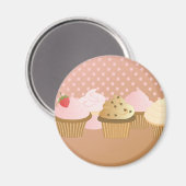 Designer-Kuchen Magnet (Vorderseite/Rückseite)