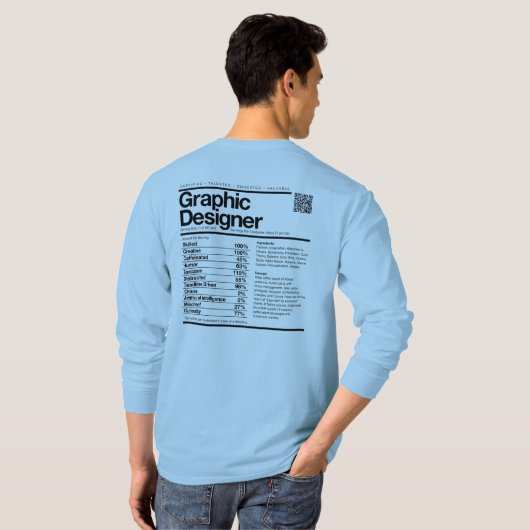 Designer-Label T-Shirt (Schwarz voll)