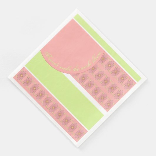 Designer Large Paper Dinner Napkins Serviette (Ecke)