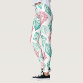 Designer-Leggings mit ausgefallenem Muster Leggin Leggings (Links)