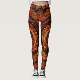 Designer-Leggings mit Tattoo-Inspiriert Mustern Leggings