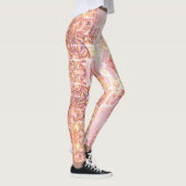 Designer-Leggings Rosa u. orange Druck Leggings (Rechts)