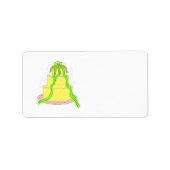 Designer Lemon Cake Adressaufkleber (Vorne)