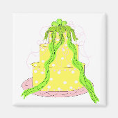 Designer Lemon Cake Magnet (Vorne)