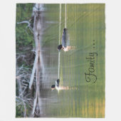 Designer Loon Fleece Blanket (Vorderseite)