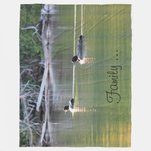 Designer Loon Fleece Blanket (Vorderseite)