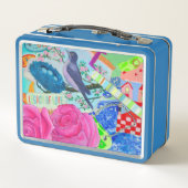 Designer Metal Lunchboxen - Kunst von Debbie David (Rückseite)