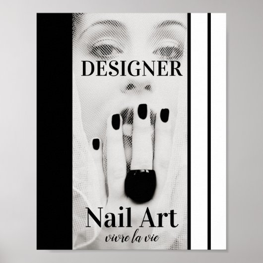 Designer-Mode-Fingernagel-Kunst Poster (Vorne)