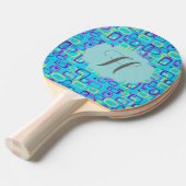 Designer Monogram Pong Paddle Tischtennis Schläger (Vorderseite)
