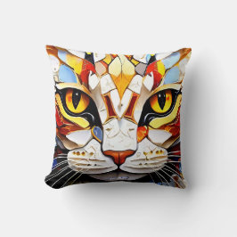 Designer Mosaic Cat Kissen Kissen Kissen werfen