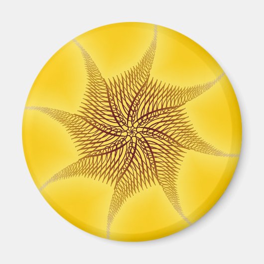 Designer Motif: Abstraktes Muster Magnet (Vorne)