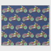 Designer Motorrad Wrapping Paper Geschenkpapier (Flach)