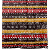 Designer Mudcloth Duschvorhang (Vorderseite)
