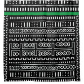 Designer Mudcloth Duschvorhang (Vorderseite)