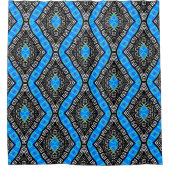 Designer Mudcloth Duschvorhang (Vorderseite)