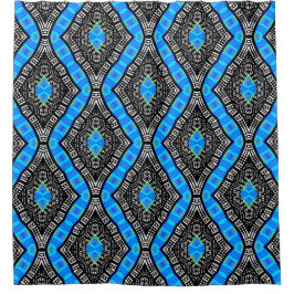 Designer Mudcloth Duschvorhang