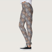 Designer Multi- Beige Diamond Leggings (Links)