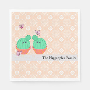 Designer Napkins mit Cacti Serviette