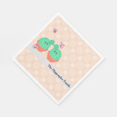Designer Napkins mit Cacti Serviette (Ecke)