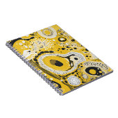 Designer-Notebook mit Abstrakt Gelb und Schwarz Notizblock (Rechte Seite)