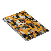Designer-Notebook mit fett Gelb und Schwarz Notizblock (Rechte Seite)