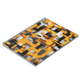 Designer-Notebook mit fett Gelb und Schwarz Notizblock (Linke Seite)