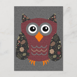 Designer Owl Desarae Postkarte
