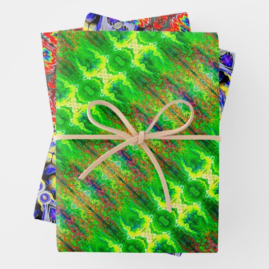 Designer-Packpapier Geschenkpapier Set (Beispiel)