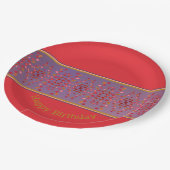 Designer Paper Gemusterte Teller (Schrägansicht)