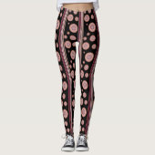 Designer Pink Print Yoga Pants Leggings (Vorderseite)