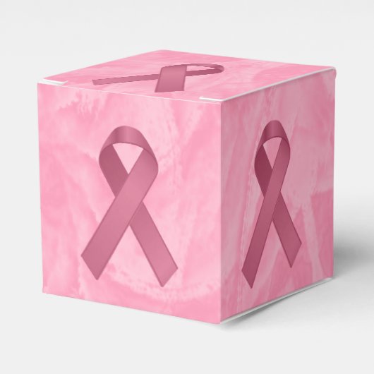 Designer Pink Ribbon Geschenkschachtel (Vorderseite)
