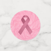 Designer Pink Ribbon Konfetti (Klein Vorderseite)