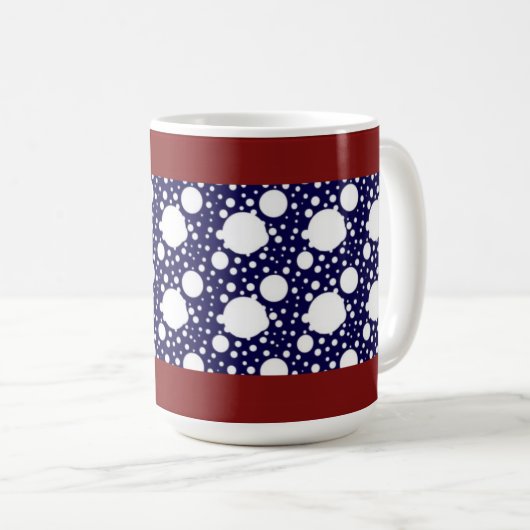 Designer Polka Dot Tasse (VorderseiteRechts)