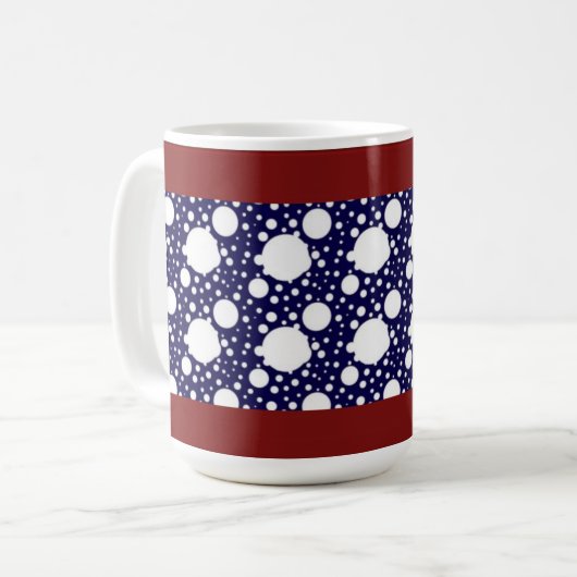 Designer Polka Dot Tasse (Vorderseite Links)