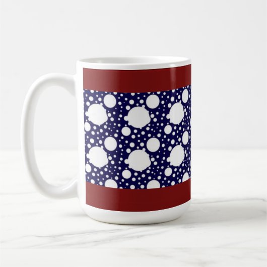Designer Polka Dot Tasse (Links)