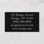 Designer-Quadrate Visitenkarte (Rückseite)
