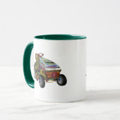 Designer-Rasenmäher Tasse (Vorderseite Links)
